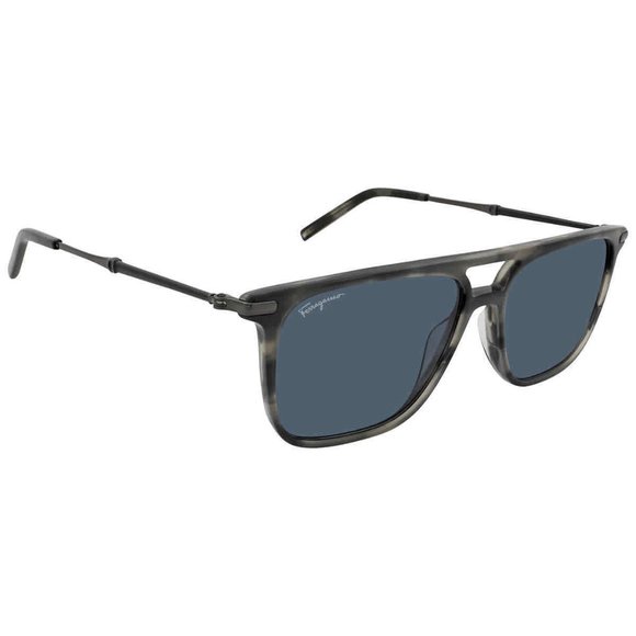 Salvatore Ferragamo Blue Men's Sunglasses